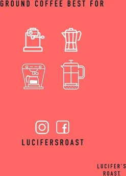 LUCIFER'S ROAST 4x1kg Espresso By KIQO Aus Italien - Starke Kaffeebohnen Für Kaffeevollautomaten Und Siebträger - Säurearm - 100% Robusta (ganze Bohnen, 4x1kg) -Kaffeegetränkeladen 6429b91fd9f21a239b44254128dace34