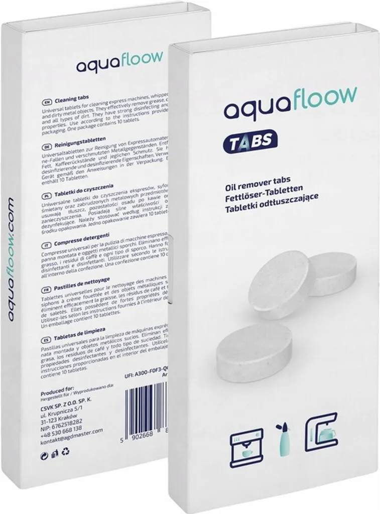 AquaFloow Set Für Siemens / Bosch Espressomaschine: 3x Ersatzwasserfilter TZ70003 + Reinigungstabletten 10 Stück + Reiniger + Entkalkertabletten 8 Stück 6 AquaFloow Set Für Siemens / Bosch Espressomaschine: 3x Ersatzwasserfilter TZ70003 + Reinigungstabletten 10 Stück + Reiniger + Entkalkertabletten 8 Stück – Bild 5