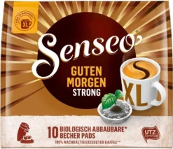 Senseo, Kaffeepads, Guten Morgen Strong XL, 10 Er, 125 G