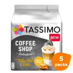 TASSIMO Coffee Shop Selections Toffee Nut Latte T Discs Kapseln 5 X 8 Getränke 15 TASSIMO Coffee Shop Selections Toffee Nut Latte T Discs Kapseln 5 X 8 Getränke -Kaffeegetränkeladen 66d8c09b9ef058ac384b1ec2bbe9bdc6