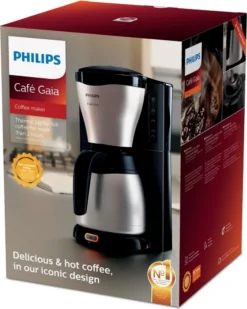 PHILIPS Gaia Collection HD7548/20 Kaffeemaschine Thermokanne, Schwarz/Edelstahl -Kaffeegetränkeladen 6700ddd9f315d3a10005ff74eebf609e