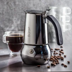 Bialetti Kitty 0,23 L Schwarz, Edelstahl - Italienische Kaffeemaschinen (0,23 L, Schwarz, Edelstahl, 4 Tassen, Edelstahl, Kitty, 1 Stück(e)) -Kaffeegetränkeladen 678e0f272ac6eedf0818ae5a98e96182