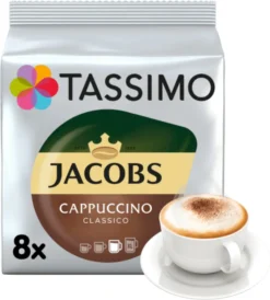 Tassimo Jacobs Cappuccino Classico | 8 T Discs, Kaffeekapseln -Kaffeegetränkeladen 67a8c47327df8a29a8d9c3a2e2c7fec9