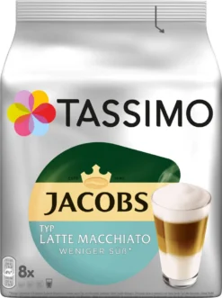 TASSIMO Kapseln 2 X Latte Macchiato Vielfaltspakete + Vivy 2 Schwarz Gratis -Kaffeegetränkeladen 6adbe18d3adf372511b70a625f7ba564