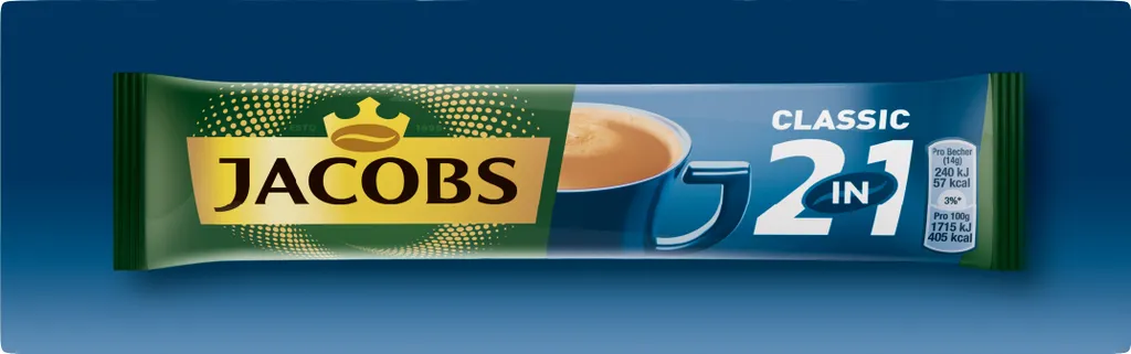 Jacobs Classic 2in1 Sticks | Löslicher Kaffee | 10 Portionen 3 Jacobs Classic 2in1 Sticks | Löslicher Kaffee | 10 Portionen