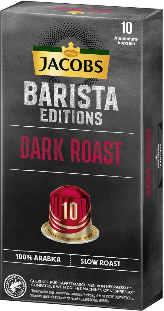 JACOBS Kapseln Barista Editions Dark Roast 10 10x10 Nespresso®* Kompatibel 7 JACOBS Kapseln Barista Editions Dark Roast 10 10x10 Nespresso®* Kompatibel – Bild 5