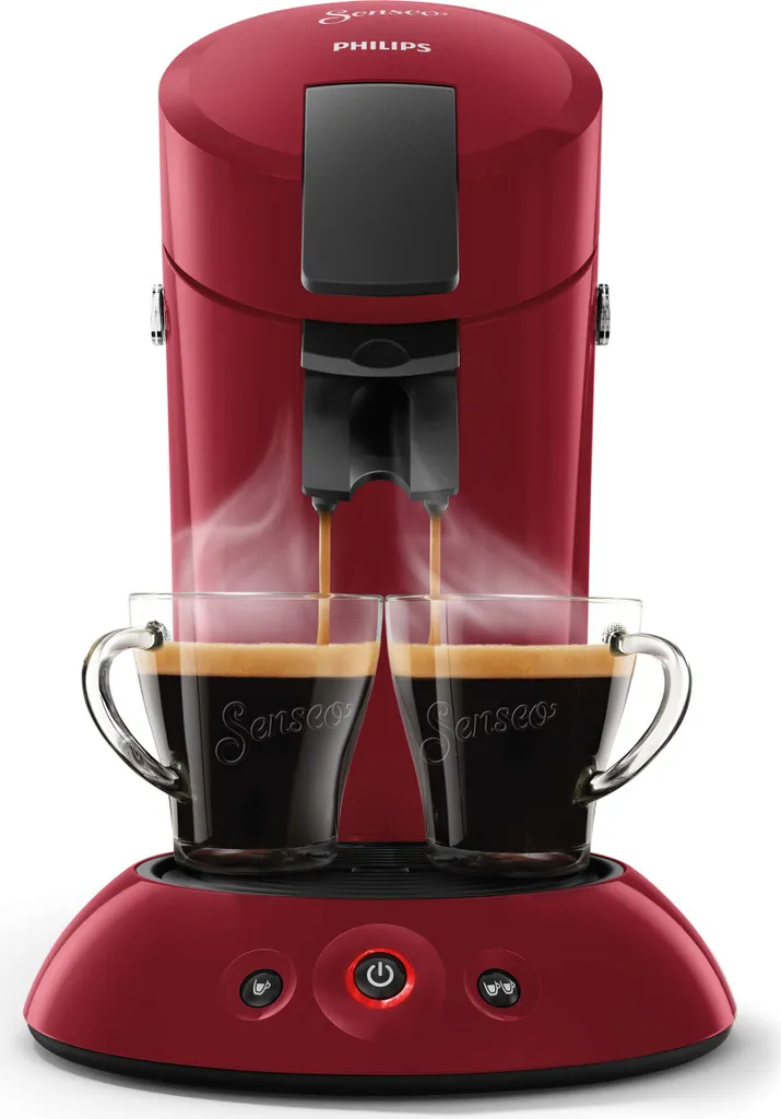 Philips Senseo Kaffeepadmaschine HD 6553/80 Original, Farbe Rot 4 Philips Senseo Kaffeepadmaschine HD 6553/80 Original, Farbe Rot – Bild 2