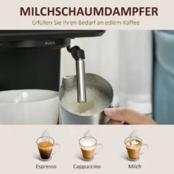 HOMCOM Espressomaschine Kaffeemaschine Aus Edelstahl Siebträgermaschine Mit Milchschäumer 1,5L Wassertank 15 Bar Für Espresso Cappuccino Latte Milchkaffee 850 W 14 HOMCOM Espressomaschine Kaffeemaschine Aus Edelstahl Siebträgermaschine Mit Milchschäumer 1,5L Wassertank 15 Bar Für Espresso Cappuccino Latte Milchkaffee 850 W -Kaffeegetränkeladen 6fdbbf3b71748b7a154ab9f1fb232d3e