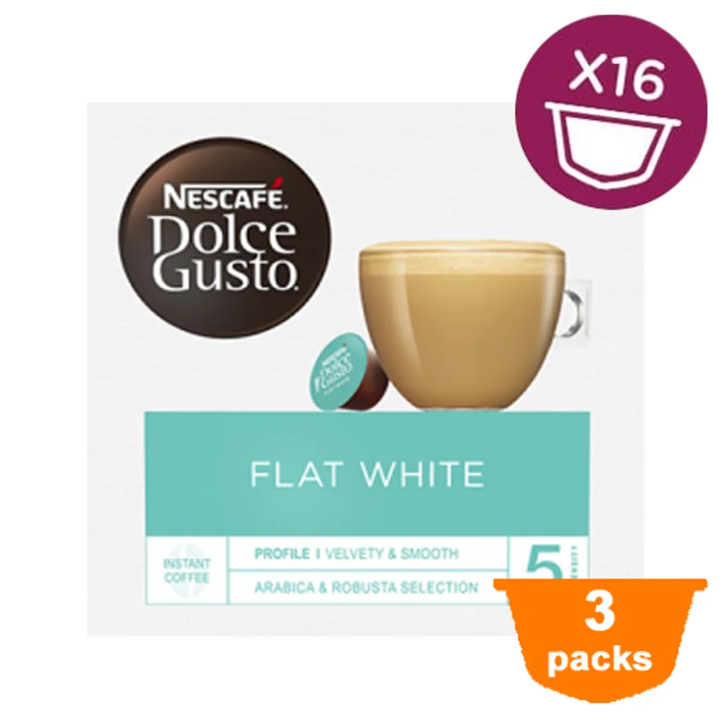Nestlé® Dolce Gusto - Flat White - 3x 16 Kapseln 3 Nestlé® Dolce Gusto - Flat White - 3x 16 Kapseln
