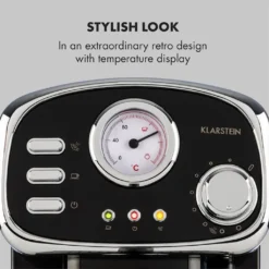 Espressionata Gusto Espressomaschine 1100W 15 Bar Druck Schwarz -Kaffeegetränkeladen 71426bed17ca708d31ed50d4d1b7f058