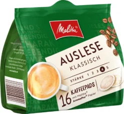 MELITTA Kaffeepads Auslese Klassisch 10x16 Pads Vollmundig Und Temperamentvoll -Kaffeegetränkeladen 7187addffd44279cdbd29b270aba3b5a