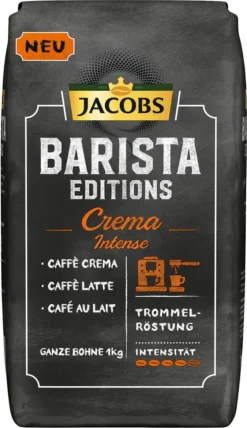 Jacobs Barista Editions Crema Intense, Bohnenkaffee, Ganze Bohnen, Röstkaffee, Kaffeebohnen, 4 X 1000 G 9 Jacobs Barista Editions Crema Intense, Bohnenkaffee, Ganze Bohnen, Röstkaffee, Kaffeebohnen, 4 X 1000 G -Kaffeegetränkeladen 726a71cd0d7d2c35191da9012afe6c6d