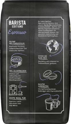 JACOBS Kaffeebohnen Barista Editions Espresso 2 X 1 Kg Espressobohnen Ganze Bohne -Kaffeegetränkeladen 734e127f74dd4233374fb070e88fb8f7