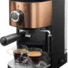 Bestron Espressomaschine Für 2 Tassen, Mit Schwenkbarer Dampfdüse, 15 Bar, 1450 Watt, Farbe: Kupfer 1 Bestron Espressomaschine Für 2 Tassen, Mit Schwenkbarer Dampfdüse, 15 Bar, 1450 Watt, Farbe: Kupfer -Kaffeegetränkeladen 76834a5f0fb3b331b71e77894a2fa7e9