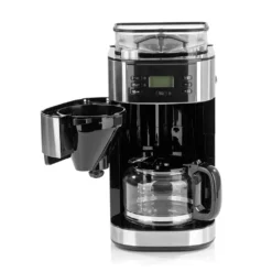 Barista Kaffeemaschine Mahlwerk 900W Edelstahl/Schwarz 12 Tassen Permanentfilter -Kaffeegetränkeladen 76e4d4e3ba89a33f0fd6b913dcc2bd85