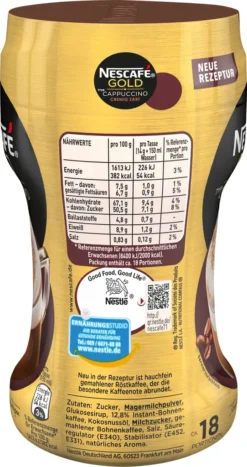 Nescafé® Nescafé Gold Typ Cappuccino Cremig Zart | 250g -Kaffeegetränkeladen 77f7f196d4829dd463874c7560e39c05