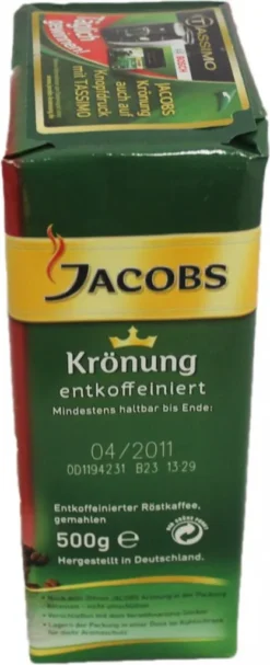 Jacobs Filterkaffee Krönung Entkoffeiniert | Gemahlen | 500g -Kaffeegetränkeladen 7a7de66b00bc72c67c21e3f5ce4182e9