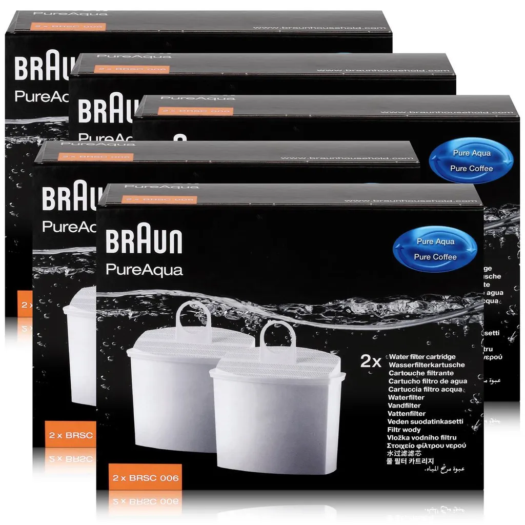 Braun PureAqua Wasserfilterkartusche BRSC006 - Wasserfilter (5er Pack) 3 Braun PureAqua Wasserfilterkartusche BRSC006 - Wasserfilter (5er Pack)