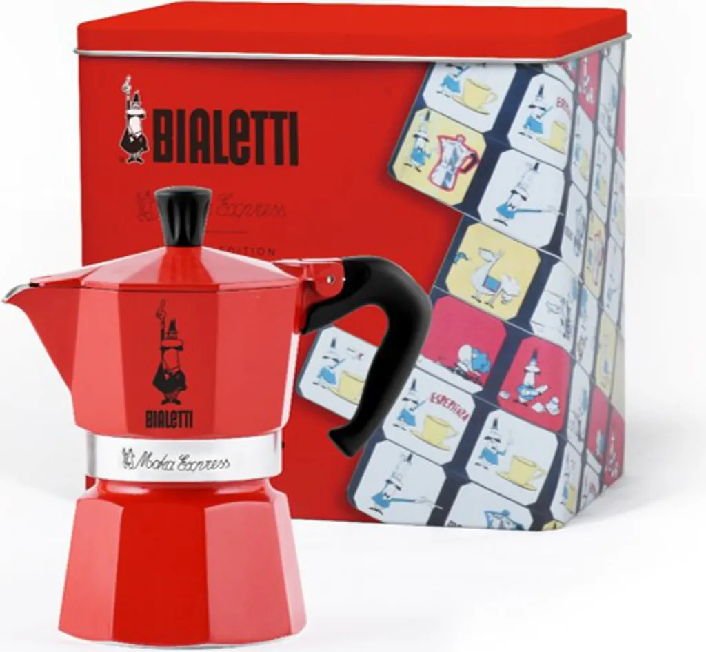 Bialetti Set Moka Express 3 Tassen Mit Notizbuch Rot 3 Bialetti Set Moka Express 3 Tassen Mit Notizbuch Rot