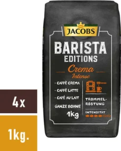 Jacobs Barista Editions Crema Intense, Bohnenkaffee, Ganze Bohnen, Röstkaffee, Kaffeebohnen, 4 X 1000 G 11 Jacobs Barista Editions Crema Intense, Bohnenkaffee, Ganze Bohnen, Röstkaffee, Kaffeebohnen, 4 X 1000 G -Kaffeegetränkeladen 7f7fc428b4721534155b44430c8f11cf
