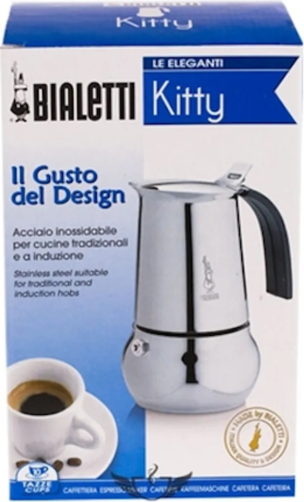 Bialetti Espressokocher Kitty 10 Tassen Inkl. 100g Perfetto Moka Classico 8 Bialetti Espressokocher Kitty 10 Tassen Inkl. 100g Perfetto Moka Classico – Bild 6