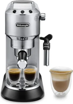 De'Longhi DeLonghi EC685.M Dedica Style Siebträger Espressomaschine Silber -Kaffeegetränkeladen 829db29ddea44d21319d4c1fdb08df20