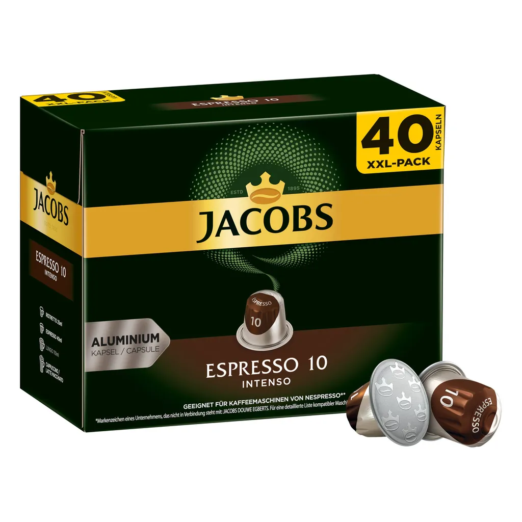 JACOBS Kapseln Espresso Intenso 5 X 40 Nespresso®* Kompatible Kaffeekapseln 5 JACOBS Kapseln Espresso Intenso 5 X 40 Nespresso®* Kompatible Kaffeekapseln – Bild 3
