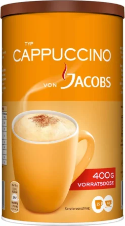 JACOBS Typ Cappuccino 6 Dosen 6 X 400 G -Kaffeegetränkeladen 85a99c4d839c3bbdfd8859358d337b72