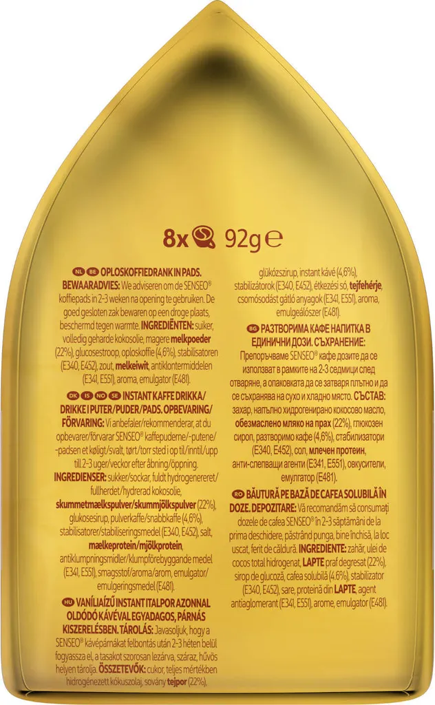 Senseo Café Latte Vanilla 10er Pack Kaffee Pads 10x 8 Pads, 80 Getränke 9 Senseo Café Latte Vanilla 10er Pack Kaffee Pads 10x 8 Pads, 80 Getränke – Bild 7