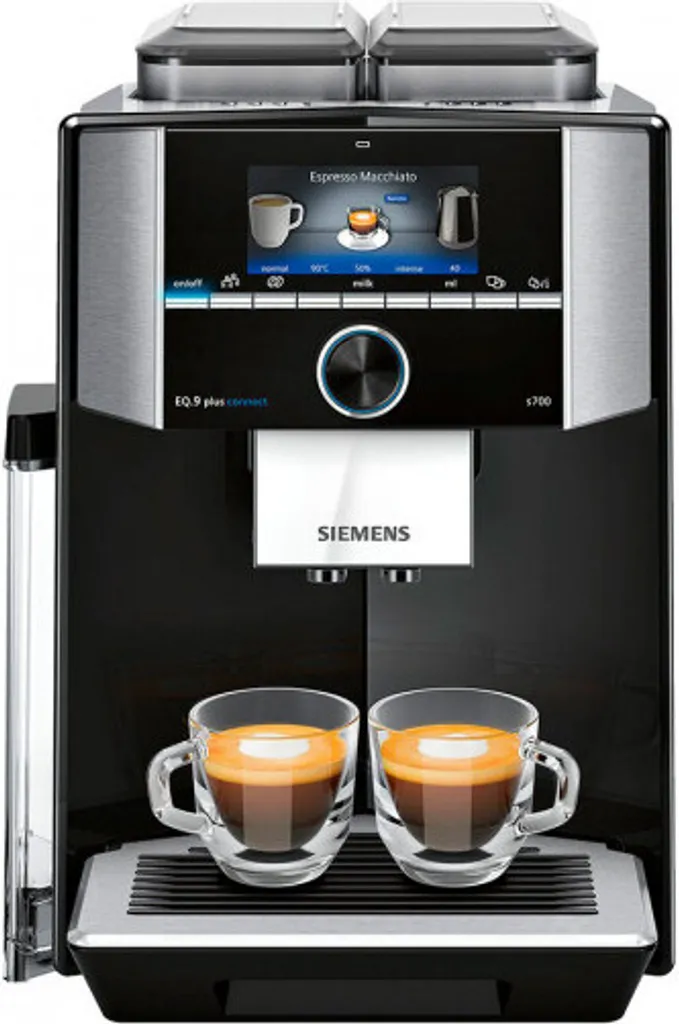 Siemens EQ.9 S700 Freistehende Espressomaschine 2,3 L - Kaffeemaschine (Freistehend, Espressomaschine, 2,3 L, Integriertes Mahlwerk, 1500 W, Schwarz, Edelstahl) 4 Siemens EQ.9 S700 Freistehende Espressomaschine 2,3 L - Kaffeemaschine (Freistehend, Espressomaschine, 2,3 L, Integriertes Mahlwerk, 1500 W, Schwarz, Edelstahl) – Bild 2