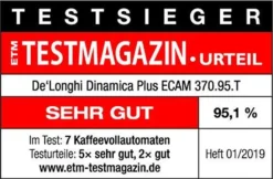 De'Longhi DeLonghi ECAM 370.95.T Dinamica Plus Kaffeevollautomat Silber 23 De'Longhi DeLonghi ECAM 370.95.T Dinamica Plus Kaffeevollautomat Silber -Kaffeegetränkeladen 88958401aa4109b9048f4ecd02044524
