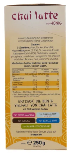 Krüger You Chai Latte Typ Honig Lovely India Extra Cremig | 10 Portionen 8 Krüger You Chai Latte Typ Honig Lovely India Extra Cremig | 10 Portionen -Kaffeegetränkeladen 8b6de237e8d22594cb2a00c59f513497