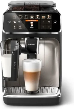 Does Not Apply Philips Series 5400 Kaffeevollautomat – Lattego Milchsystem, 12 Kaffeespezialitäten, Intuitives Display, 4 Benutzerprofile, Chrom (EP5447/90), Chrom / Einzigartig