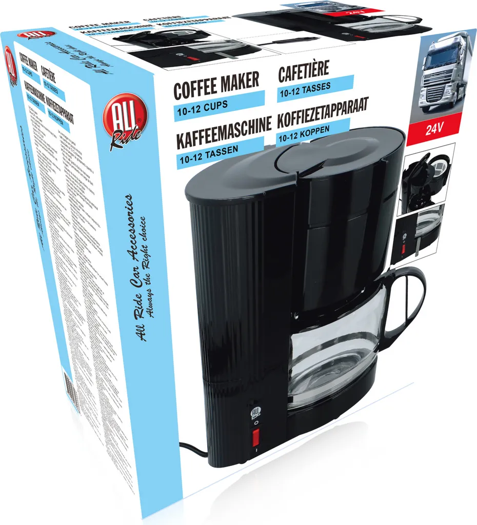 All Ride Reisekaffeemaschine 10 Bis 12 Tassen - Kaffeemaschine Mit Befestigungsmaterial - 24V - 300 Watt 7 All Ride Reisekaffeemaschine 10 Bis 12 Tassen - Kaffeemaschine Mit Befestigungsmaterial - 24V - 300 Watt – Bild 5