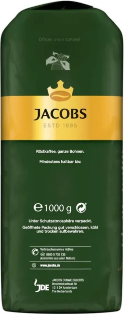 JACOBS Kaffeebohnen Krönung Crema Kräftig 2 X 1kg Ganze Kaffee Bohnen + 1 Aluminium Dose Im Barista-Design -Kaffeegetränkeladen 8bc875d1bebbbf8fa9b4f1ab391edd57 3