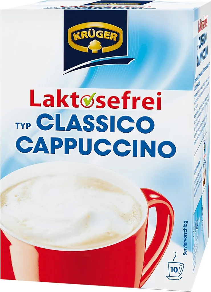Krüger Cappuccino Classico Laktosefrei Getränkepulver 10x15g 150g 3 Krüger Cappuccino Classico Laktosefrei Getränkepulver 10x15g 150g