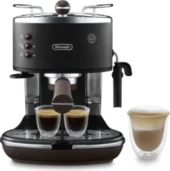 De'Longhi DeLonghi Icona ECOV 311.BK Schwarz Siebträger Espressomaschine -Kaffeegetränkeladen 8d87dc1acec744080dbf7a80e40219fa