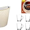Senseo Cappuccino Baileys 8 Pads Für Geeignet Senseo Und Weitere Kaffeemaschinen Aktion+ 6 Kaffeebecher Mit Henkel Plus Wäschekorbaktion Rattan-Design 27 Liter Senseo Kaffeepads -Kaffeegetränkeladen 8de8e67542576cdb58a7b41961754332