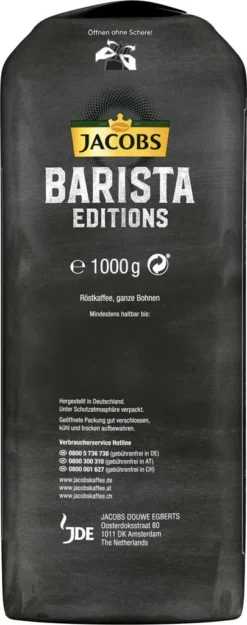 JACOBS Kaffeebohnen Barista Editions Espresso 2 X 1 Kg Espressobohnen Ganze Bohne -Kaffeegetränkeladen 8e9bfbc8b8605326360badd77fab4bf0
