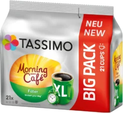 TASSIMO Kapseln Morning Café Filter XL T Discs 1 Packung - 21 Getränke Kaffeekapseln 14 TASSIMO Kapseln Morning Café Filter XL T Discs 1 Packung - 21 Getränke Kaffeekapseln -Kaffeegetränkeladen 917d4daac9310208afb0c628d4c7bf87