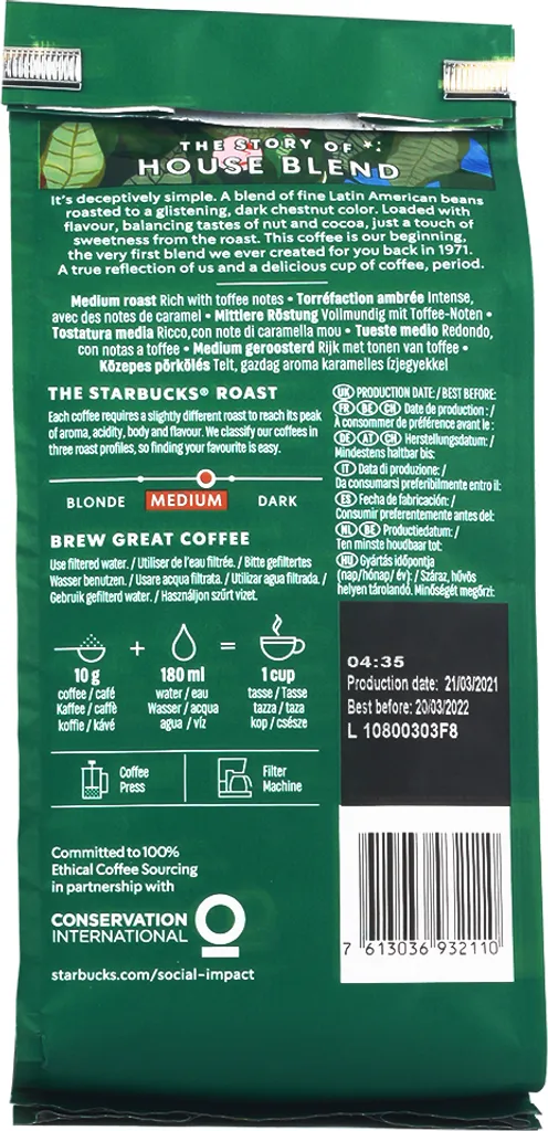 Starbucks House Blend Medium Roast Gemahlener Filterkaffee 200g 7 Starbucks House Blend Medium Roast Gemahlener Filterkaffee 200g – Bild 5