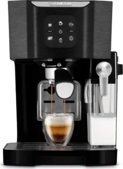 SENCOR SES 4040BK Kaffeevollautomat, Edelstahl