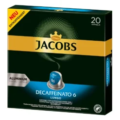 JACOBS Kapseln Decaffeinato 6 Lungo Entkoffeiniert 200 Nespresso®* Kompatibel 16 JACOBS Kapseln Decaffeinato 6 Lungo Entkoffeiniert 200 Nespresso®* Kompatibel -Kaffeegetränkeladen 97aeff3352d4744069a3e825babad147