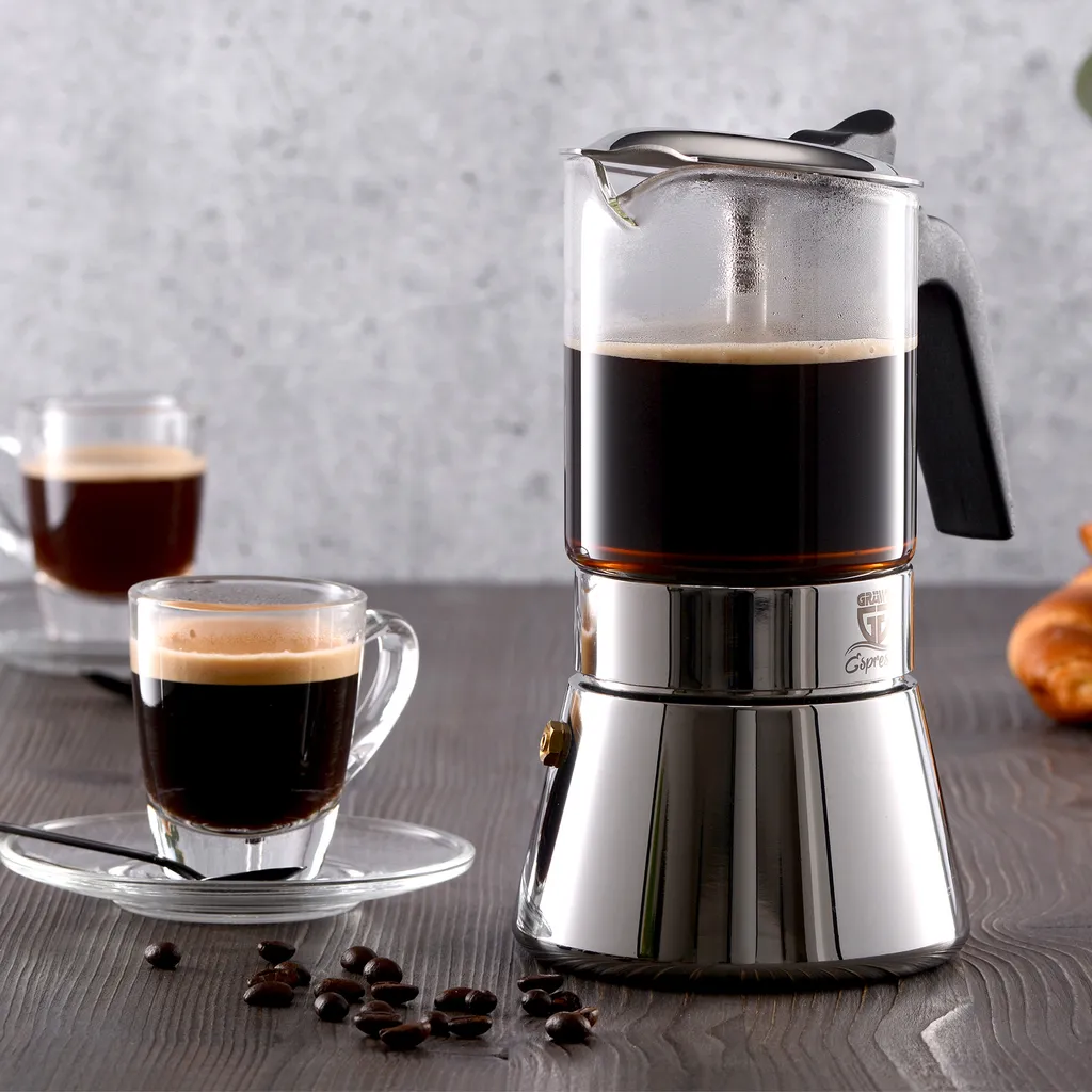 GRÄWE Espressokocher Mit Glaskanne, 9 Tassen 17 GRÄWE Espressokocher Mit Glaskanne, 9 Tassen – Bild 15