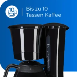 Exquisit KA 6502 Sw | Filterkaffeemaschine | 10 Tassen | Thermoskanne | Schwarz -Kaffeegetränkeladen 9b98fbd29df7c25dccb10b2bed112c21