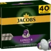 JACOBS Kapseln Nespresso®* Kompatibel 2 X 40 Lungo 8 Intenso + 2 X 40 Espresso 10 Intenso XXL-Pack - Insgesamt 160 Getränke -Kaffeegetränkeladen 9bad4d6fe4e7a4d3b324a005b046bb73