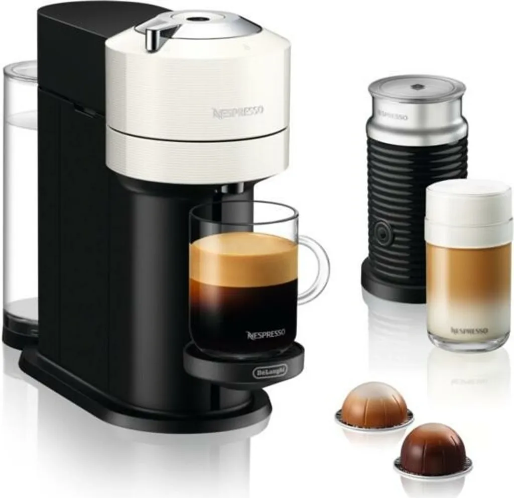 De'Longhi DeLonghi Nespresso-Kapselmaschine ENV 120.WAE VertuoNext Weiß Inkl. Aeroccino3 3 De'Longhi DeLonghi Nespresso-Kapselmaschine ENV 120.WAE VertuoNext Weiß Inkl. Aeroccino3