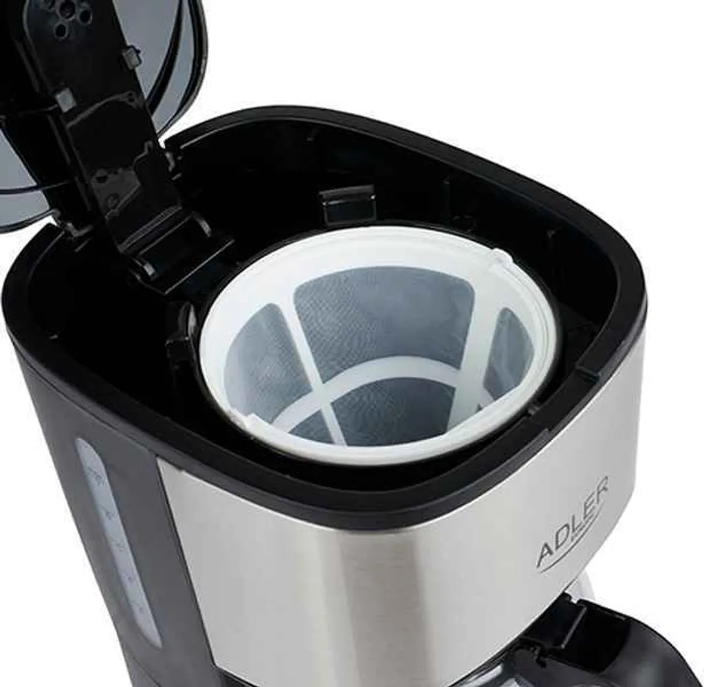 Adler AD-4407 Tropfkaffeemaschine 8 Tassen, Edelstahl, BPA-frei, 550 W, 550 W, 0,7 Liter, Schwarz Und Grau 5 Adler AD-4407 Tropfkaffeemaschine 8 Tassen, Edelstahl, BPA-frei, 550 W, 550 W, 0,7 Liter, Schwarz Und Grau – Bild 3