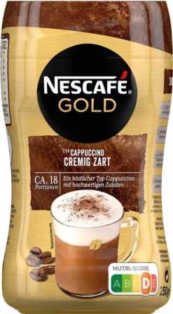Nescafé® Nescafé Gold Typ Cappuccino Cremig Zart | 250g -Kaffeegetränkeladen 9e3c942f7974c020013b39b3f329c6b5