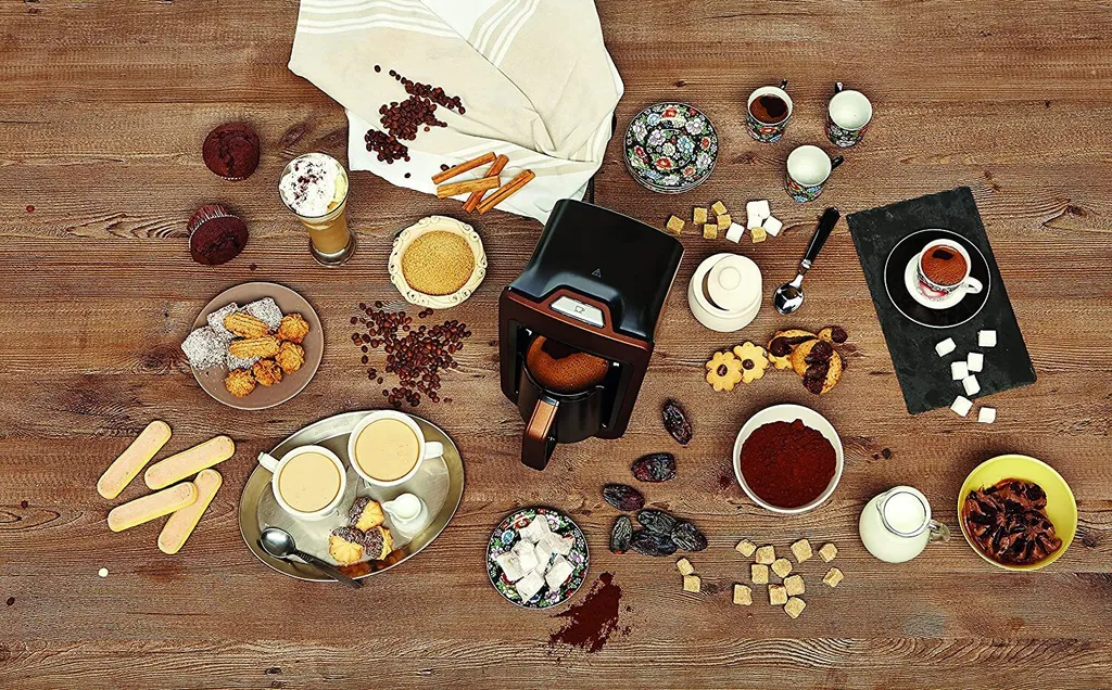 Gorenje ATCM730T, Türkische Kaffeemaschine, 0,27 L, Gemahlener Kaffee, 730 W, Schwarz, Braun 10 Gorenje ATCM730T, Türkische Kaffeemaschine, 0,27 L, Gemahlener Kaffee, 730 W, Schwarz, Braun – Bild 8